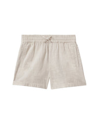 Reiss Acen Linen Elasticated Waist Short