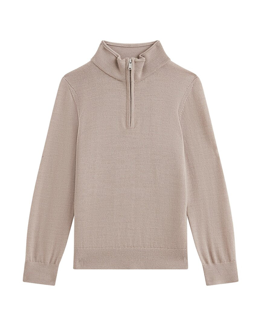 Reiss Blackhall Funnel 1/2-Zip Wool Pullover