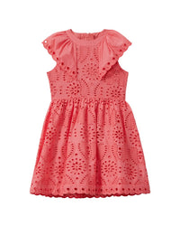 Reiss Lilly Broderie Flippy Dress
