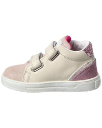 Naturino Falcotto Stripi Glitter Leather & Suede Sneaker