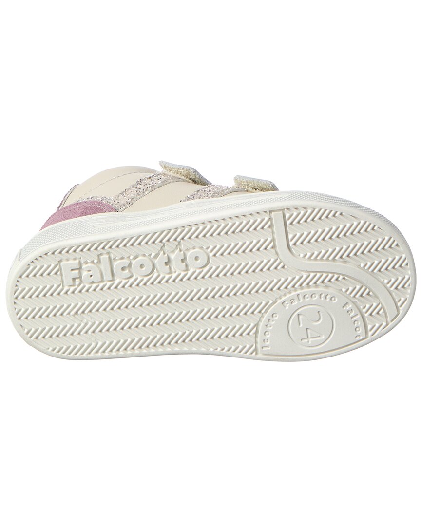 Naturino Falcotto Stripi Glitter Leather & Suede Sneaker