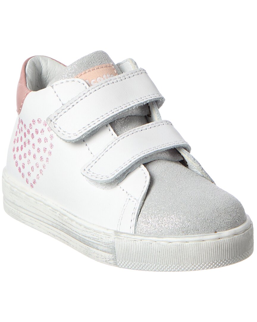 Naturino Falcotto Banit Glitter Leather & Suede Sneaker