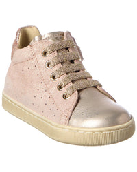 Naturino Falcotto Adam Glitter Leather & Suede Sneaker