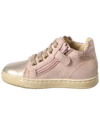 Naturino Falcotto Adam Glitter Leather & Suede Sneaker