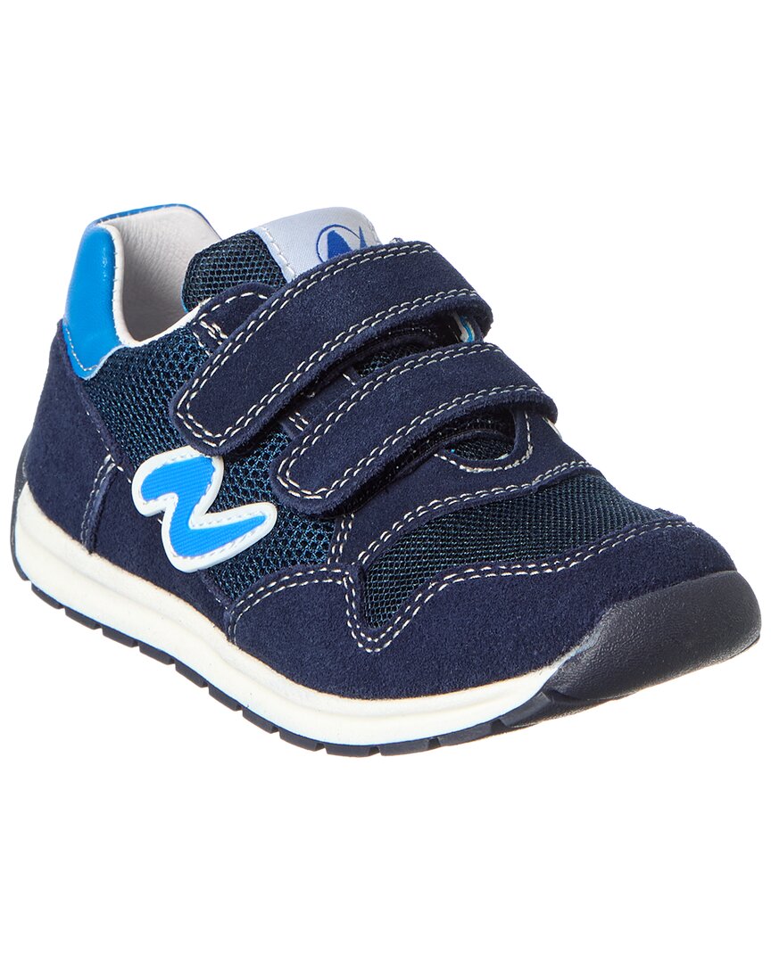 Naturino Naturino Sammy 3 Leather, Suede & Canvas Sneaker