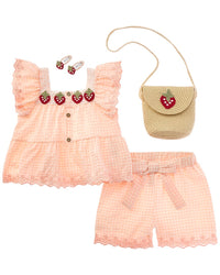 Rachel Zoe 4Pc Shirt & Short Set