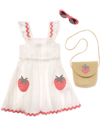 Rachel Zoe 3Pc Dress, Purse, & Glasses Set