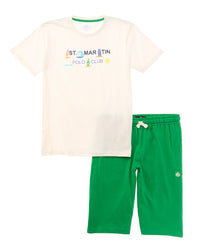 Polo Club St. Martin Polo Club St. Martin 2Pc Jersey T-Shirt & Bermuda Short Set