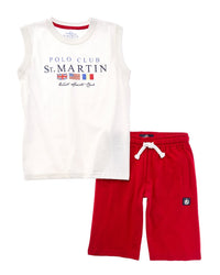 Polo Club St. Martin Polo Club St. Martin 2Pc Canotta Jersey Tank Top & Bermuda Short Set