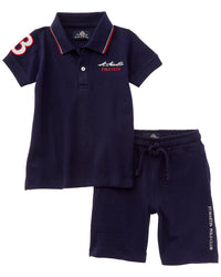 Polo Club St. Martin Polo Club St. Martin 2Pc Polo Shirt & Short Set