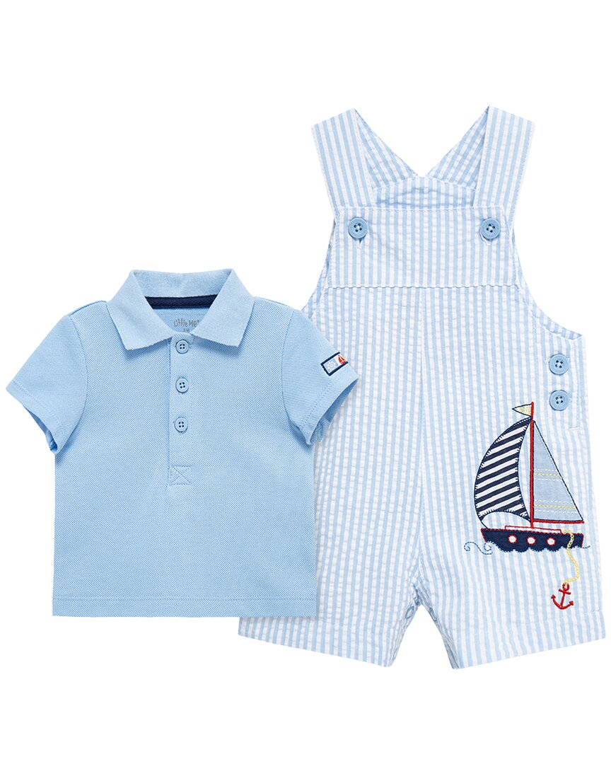 Little Me Sailboat Shortall Set