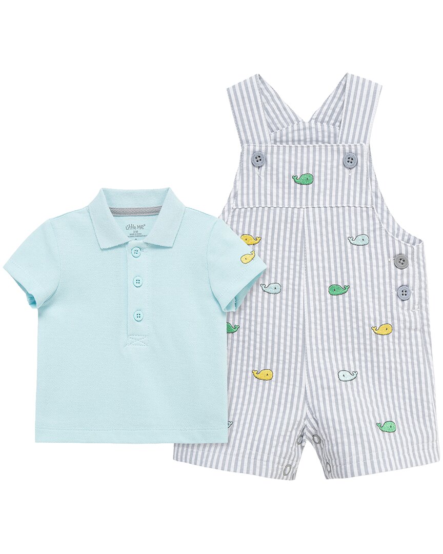 Little Me Whales Shortall Set