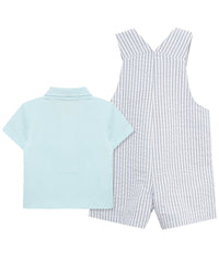 Little Me Whales Shortall Set