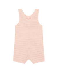 Little Me Flower Pointelle Knit Romper
