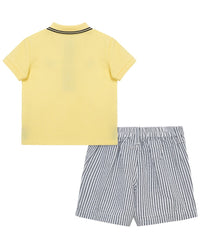 Little Me Little Me Tennis Polo Short Set