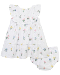 Little Me Eyelet Garden Sundress Panty