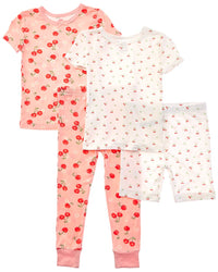 Little Me Little Me 4Pc Cherry 4Pc Pj