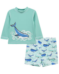 Little Me Whale Rashguard Set