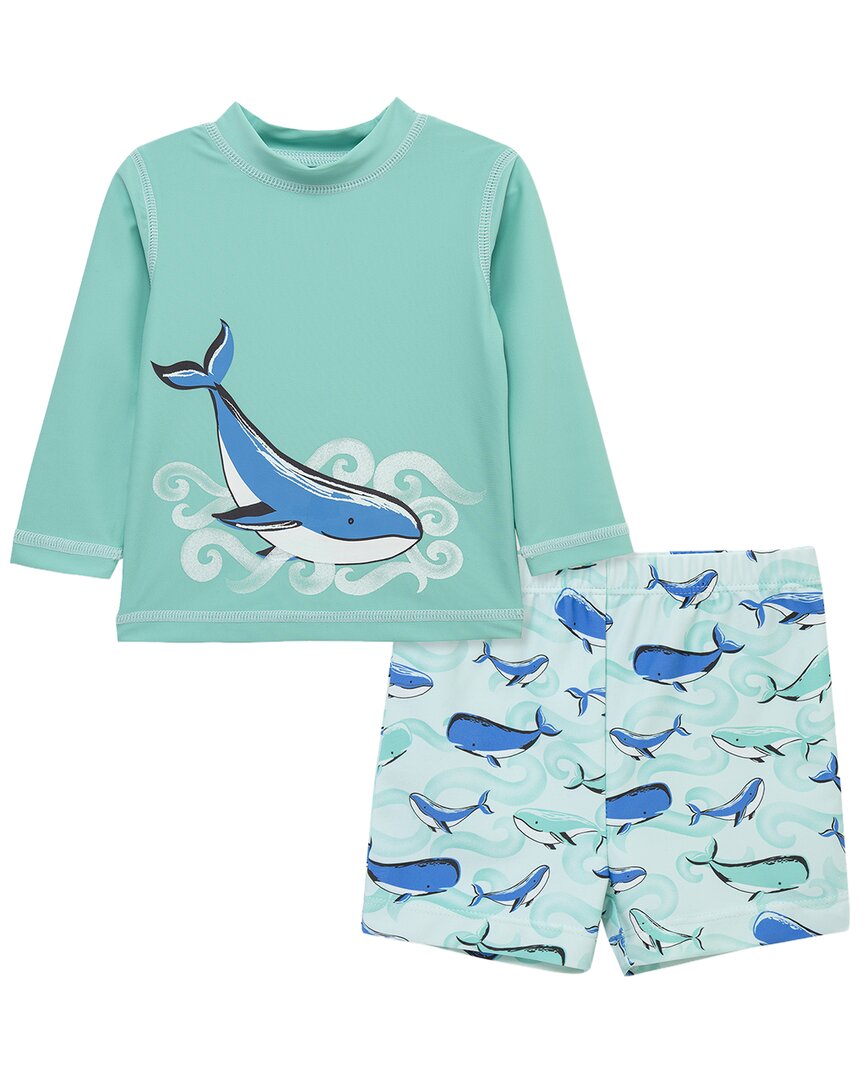 Little Me Whale Rashguard Set