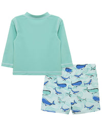 Little Me Whale Rashguard Set