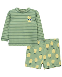 Little Me Pineapple Rashguard Set