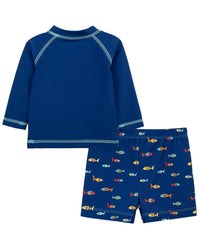 Little Me Fish Rashguard Set