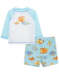 Little Me Fish Rashguard Set