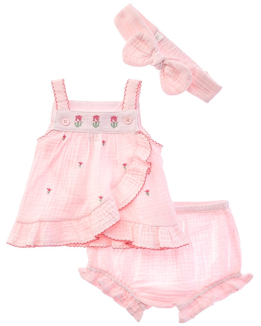 Little Me Little Me Tulip Sunsuit Headband
