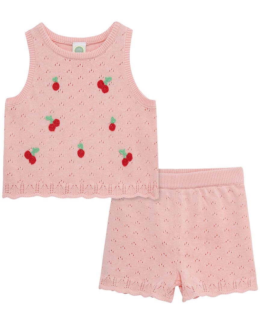 Little Me Cherry Pointelle Set