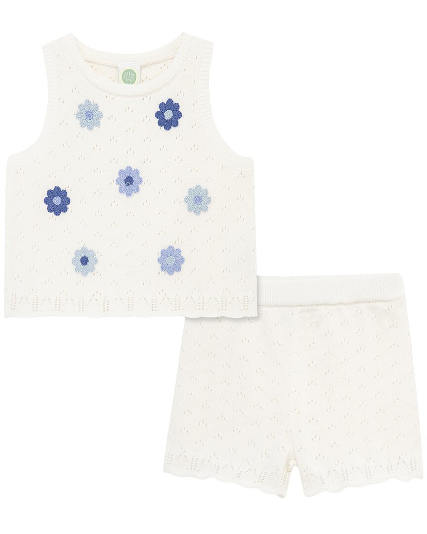 Little Me Daisy Pointelle Set