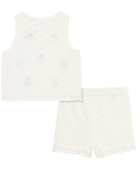 Little Me Daisy Pointelle Set