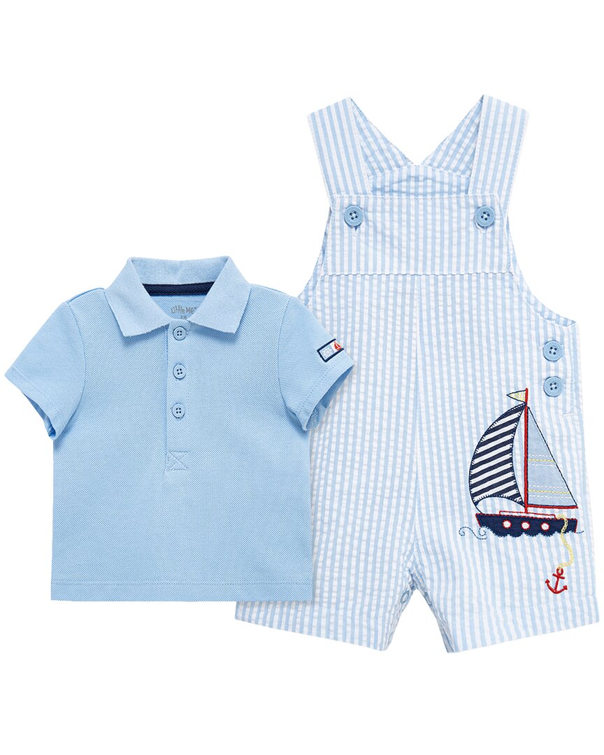 Little Me Sailboat Shortall Set