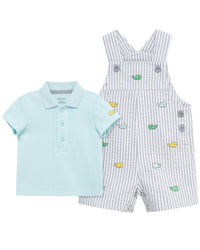Little Me Whales Shortall Set