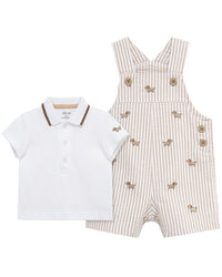 Little Me Puppies Shortall Set