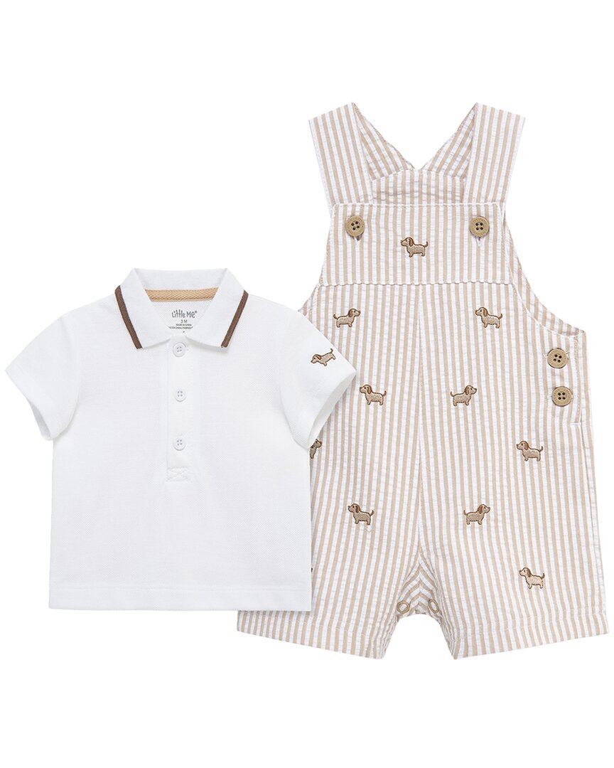 Little Me Puppies Shortall Set