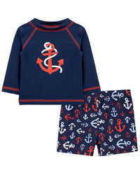 Little Me Anchor Rashguard Set