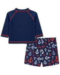 Little Me Anchor Rashguard Set