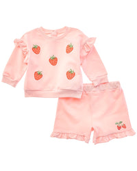 Little Me 2Pc Strawberry Active Set