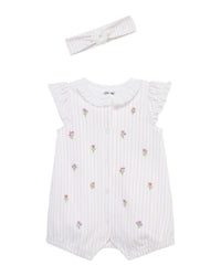 Little Me Floral Romper Headband