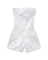 Vintage Havana Vintage Havana Rope Stitch Strapless Romper