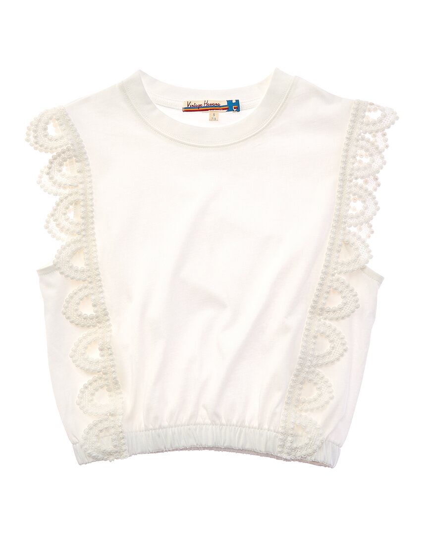 Vintage Havana Vintage Havana Crochet Trim Cinched Waist Top