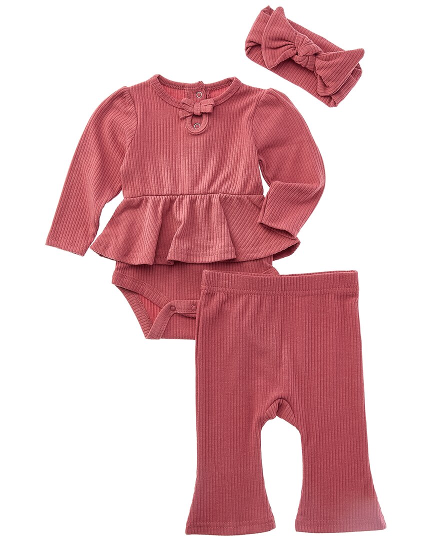 Rachel Zoe Rachel Zoe 3Pc Brushed Rib Pant Set
