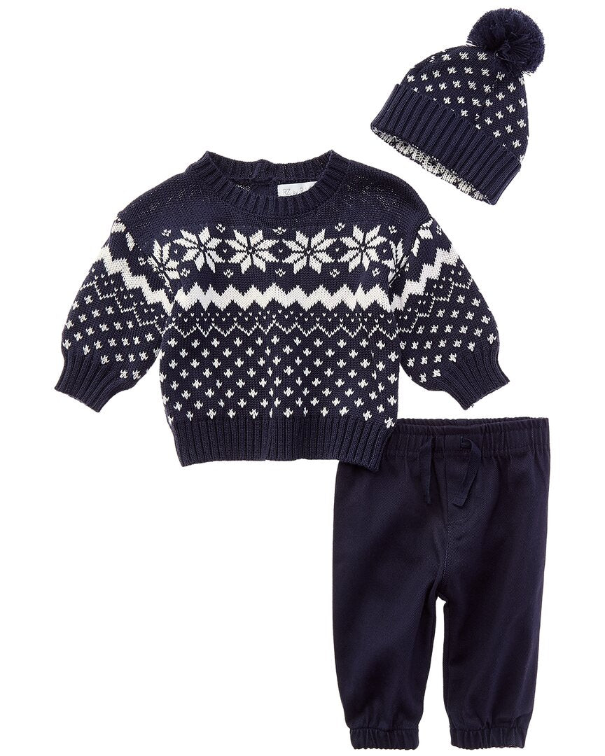 Rachel Zoe Rachel Zoe 3Pc Sweater, Pant & Hat Set
