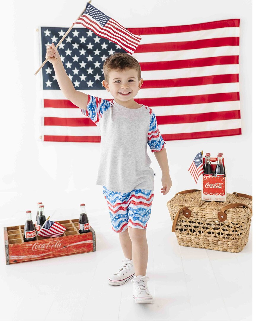 Bums & Roses Bums & Roses All American Short Sleeve T-Shirt Set