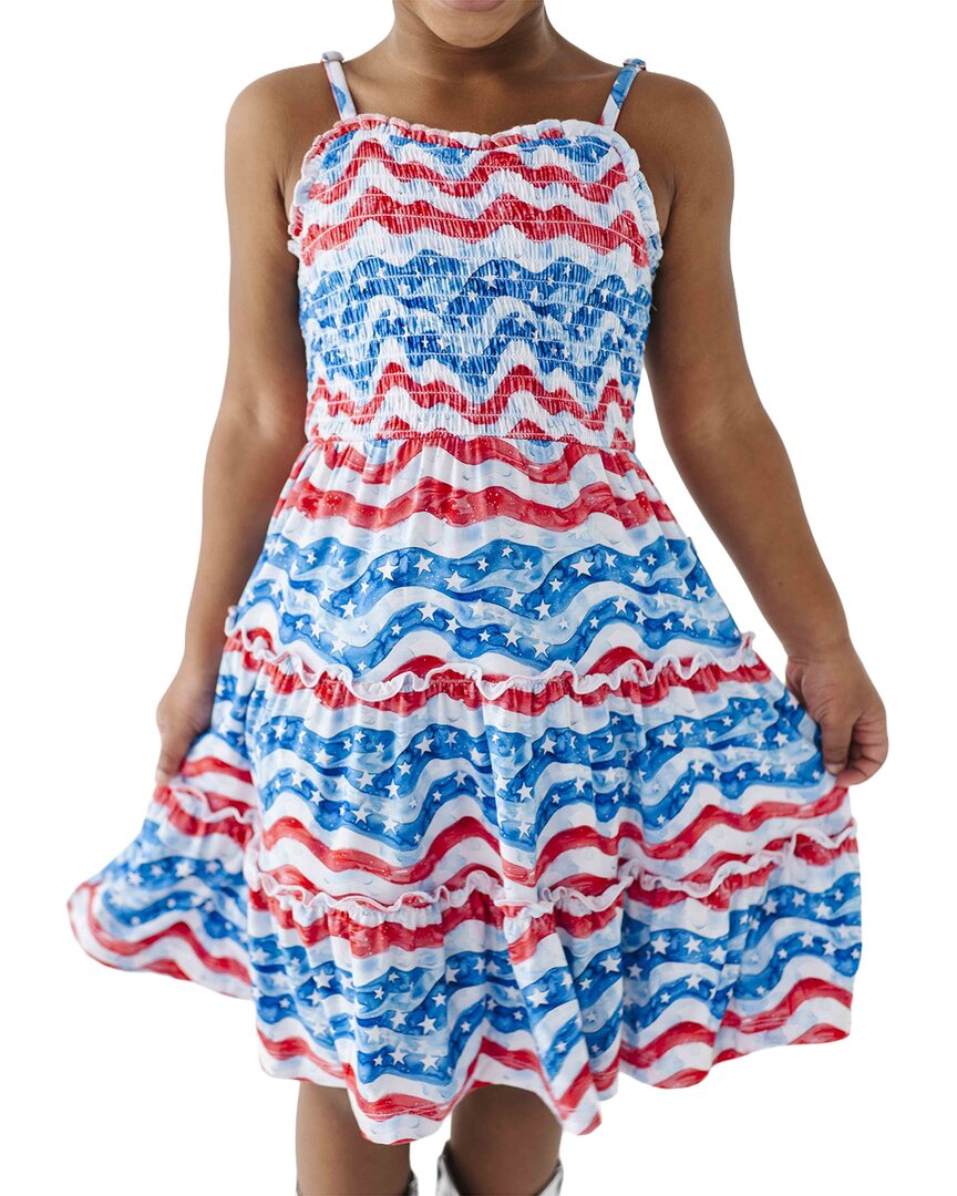 Bums & Roses Bums & Roses All American Sleeveless Girls Dress Set