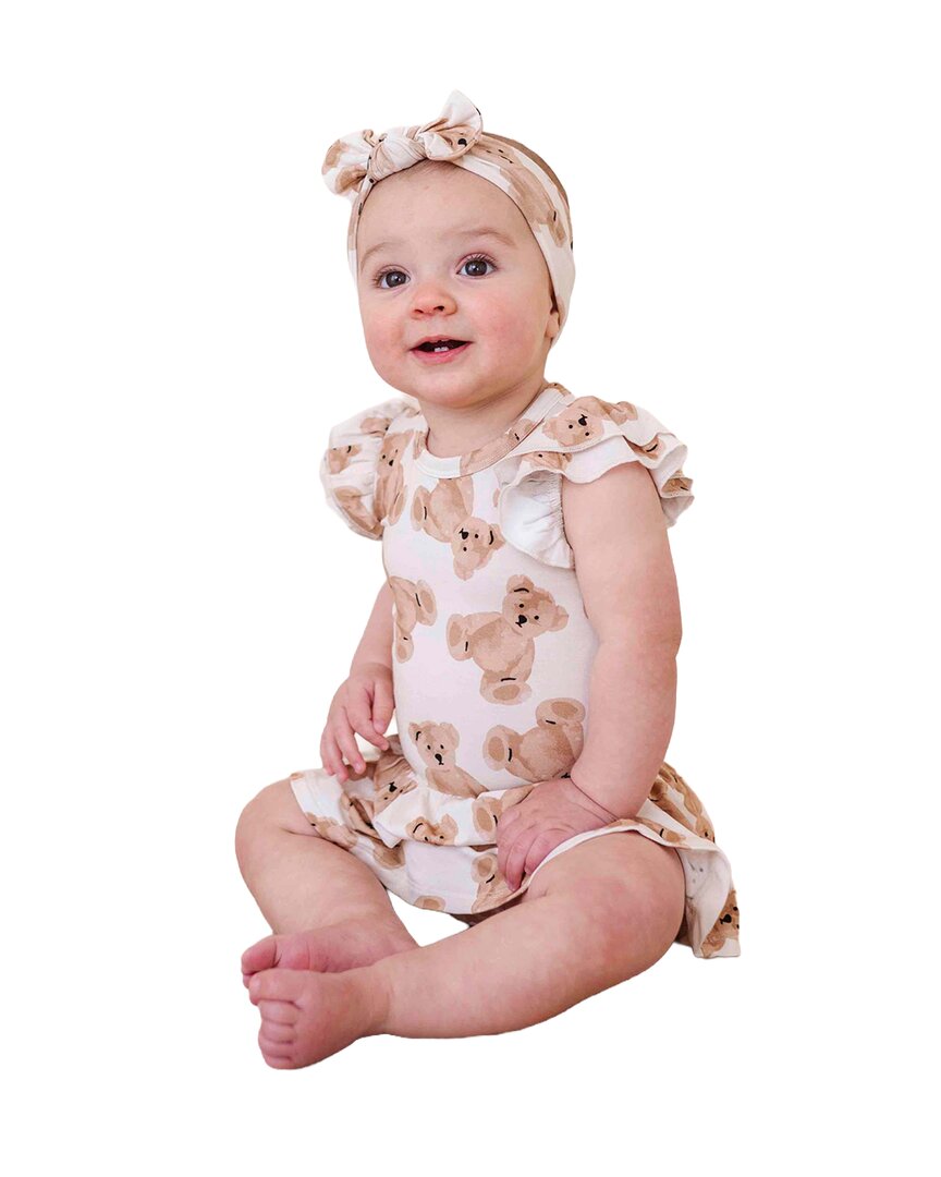 Bums & Roses Bums & Roses Bear Hugs Cap Sleeve Ruffle Dress