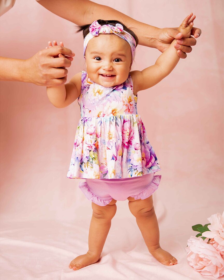Bums & Roses Bums & Roses Bloom Service Sleeveless Peplum Top Set