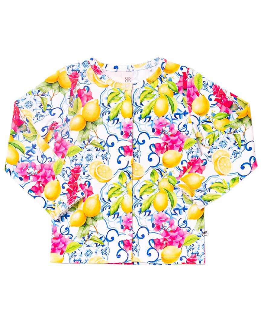 Bums & Roses Bums & Roses Carpe Lemon Girls Button Front Cardigan