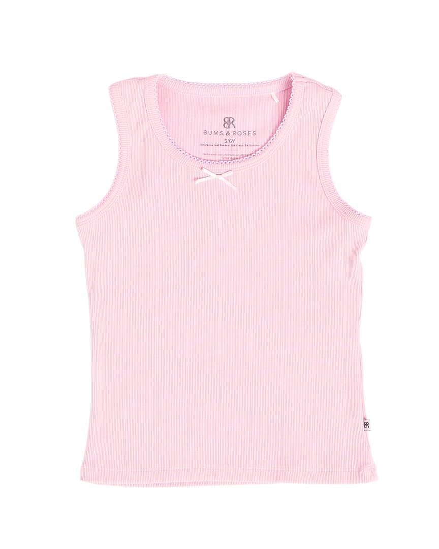 Bums & Roses Bums & Roses Cherry Sweet Ribbed Girls Tank Top