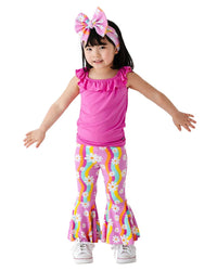 Bums & Roses Bums & Roses Disco Daysies Top & Bell Bottoms Set
